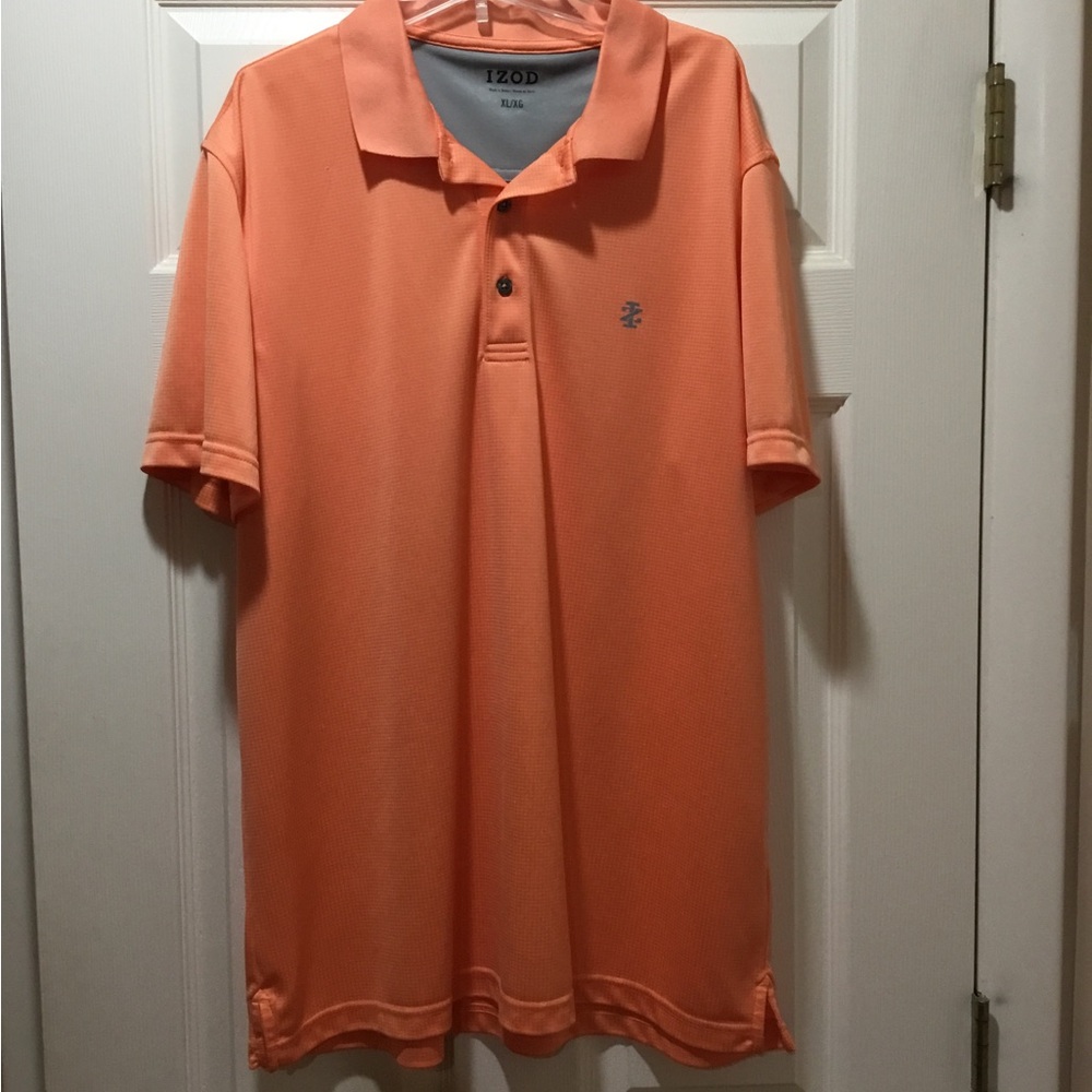 Men’s Orange Izod Golf Shirt, Size XL with Orange Ping Golf Sweater